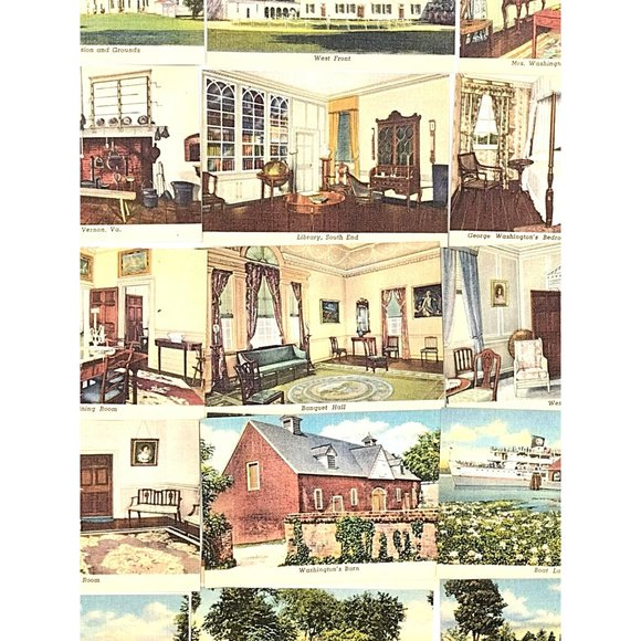 Washington D.C Mount Vernon Book of Souvenir Views Vintage Travel Souvenir - Picture 7 of 13